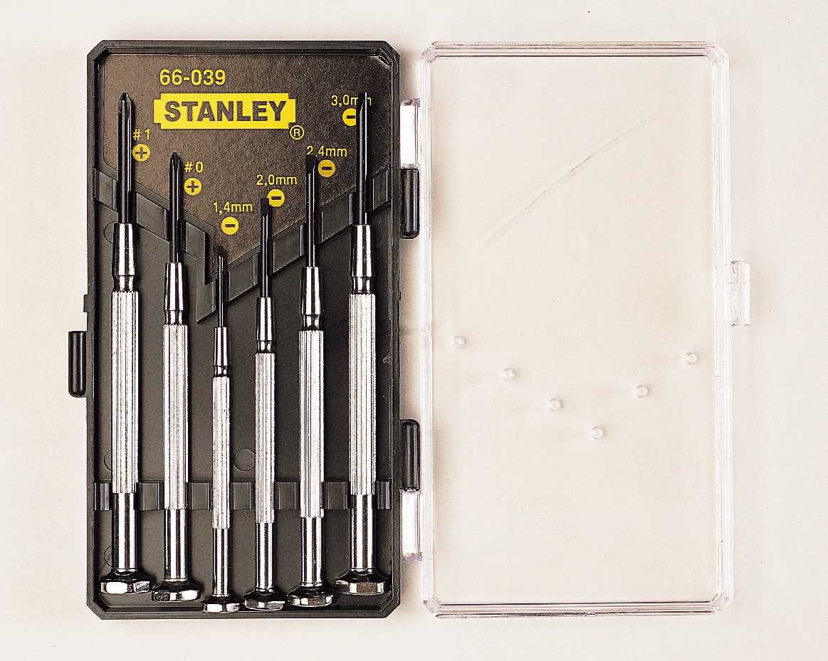 STANLEY SCREWDRIVER SET PRECISION 6